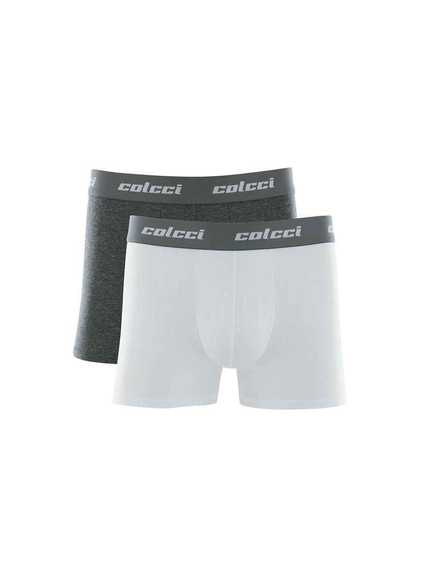 Kit Duo Boxer Cotton Elástico Bordado