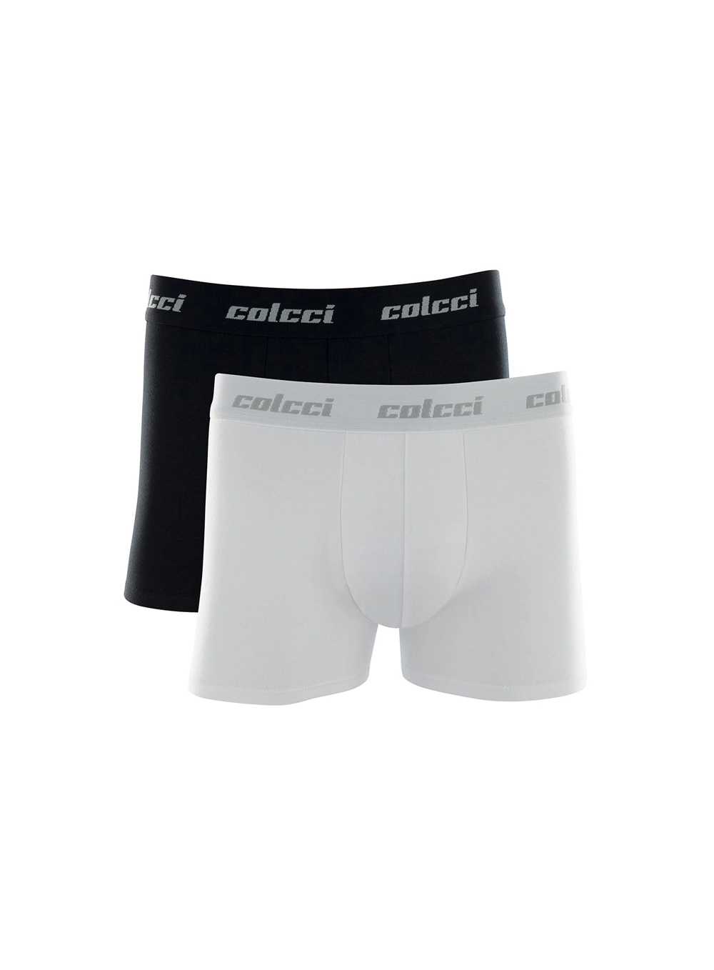 Kit Duo Boxer Cotton Elástico Bordado Preto