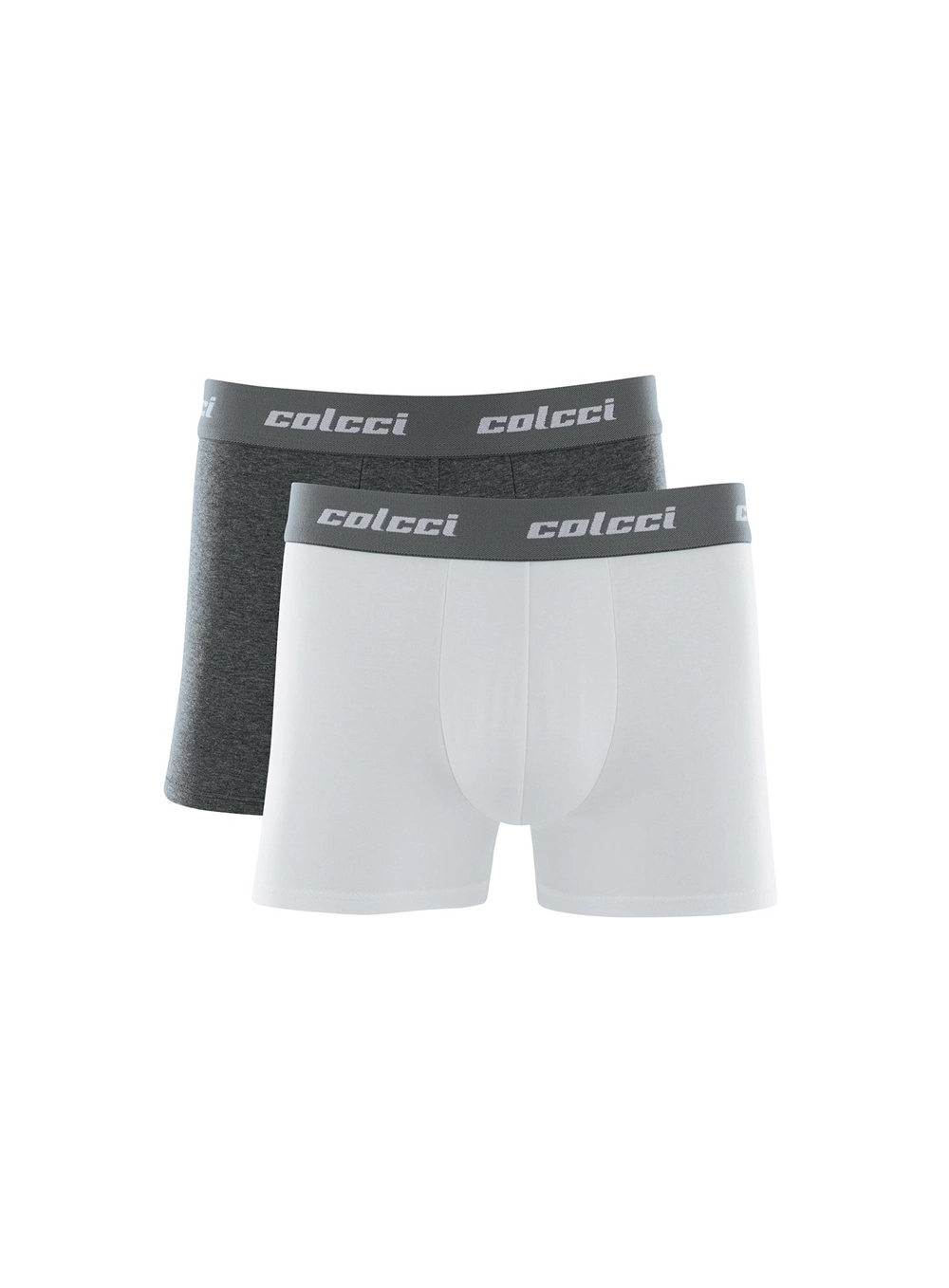 Kit Duo Boxer Cotton Elástico Bordado Branco