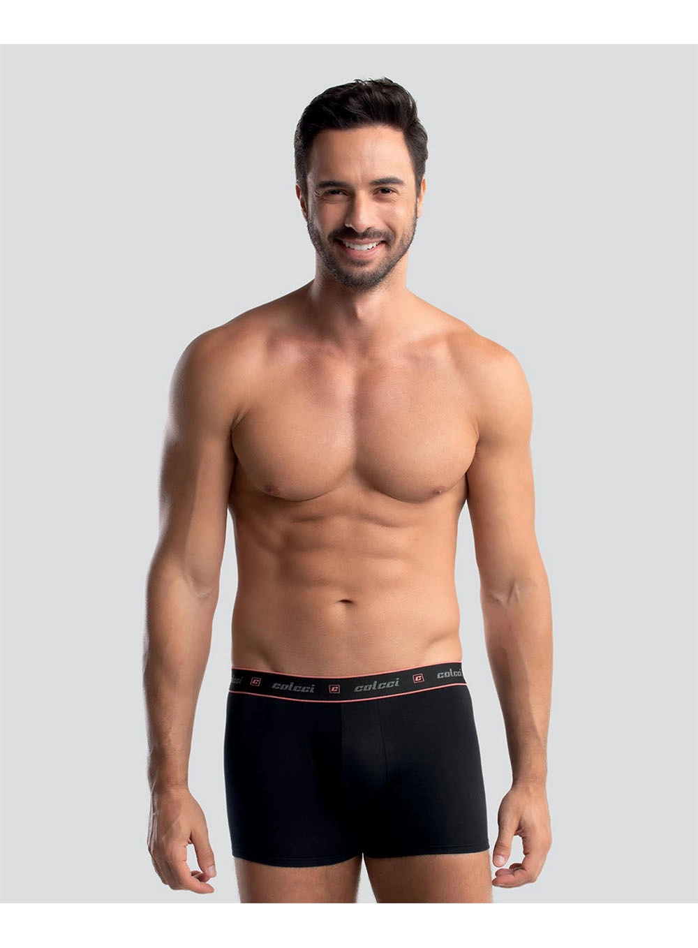Boxer Cotton Colcci Kit 2pc Preto