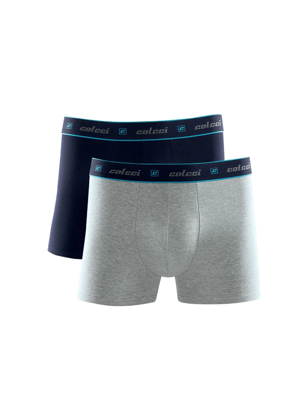 Boxer Cotton Colcci Kit 2pc Azul
