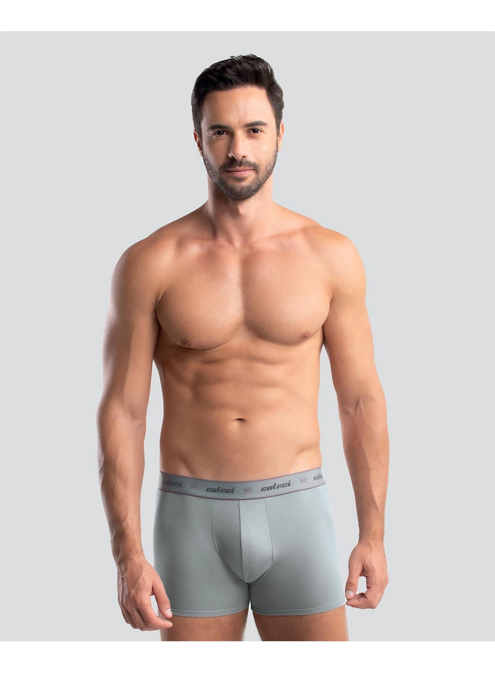 Boxer Cotton Colcci Kit 2pc Cinza