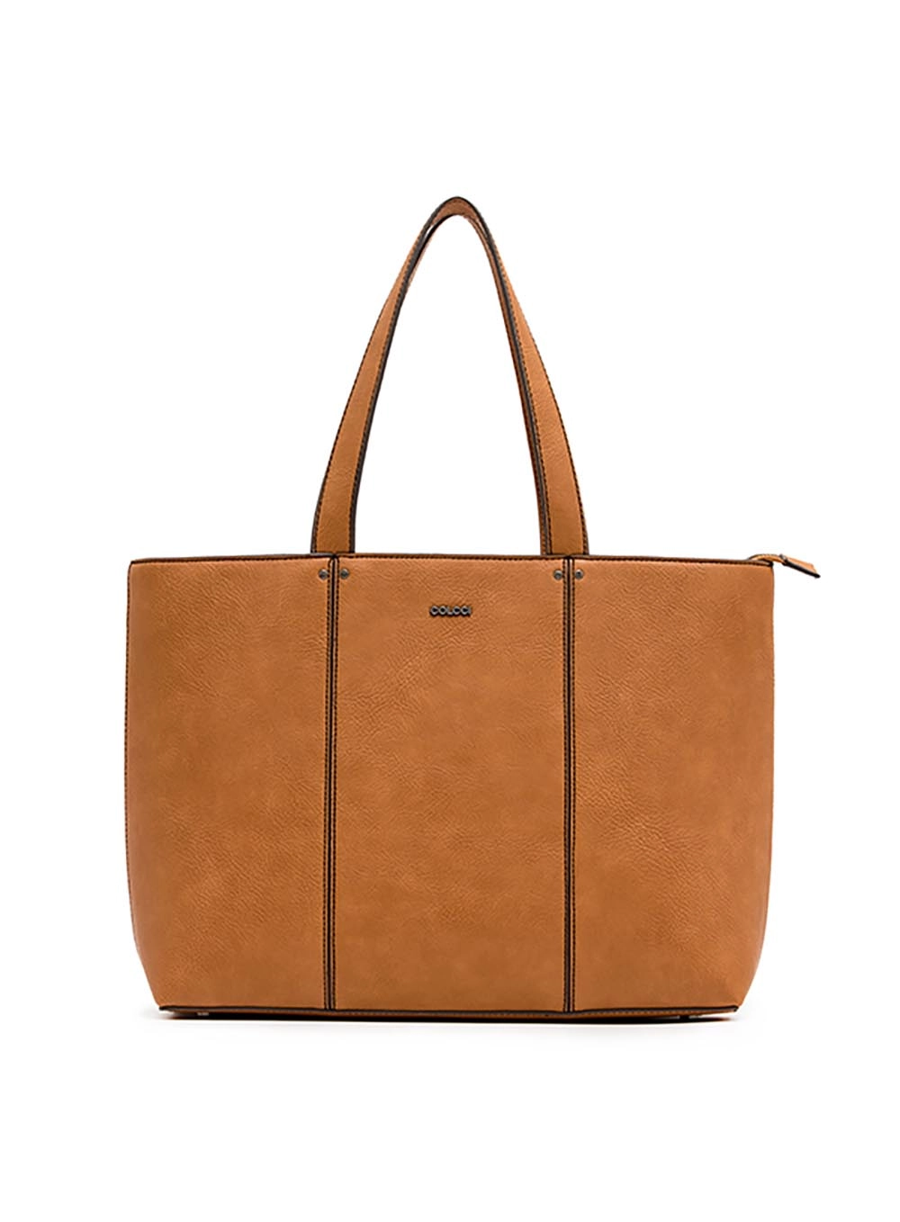 Bolsa Shopping Bag Texture Caramelo