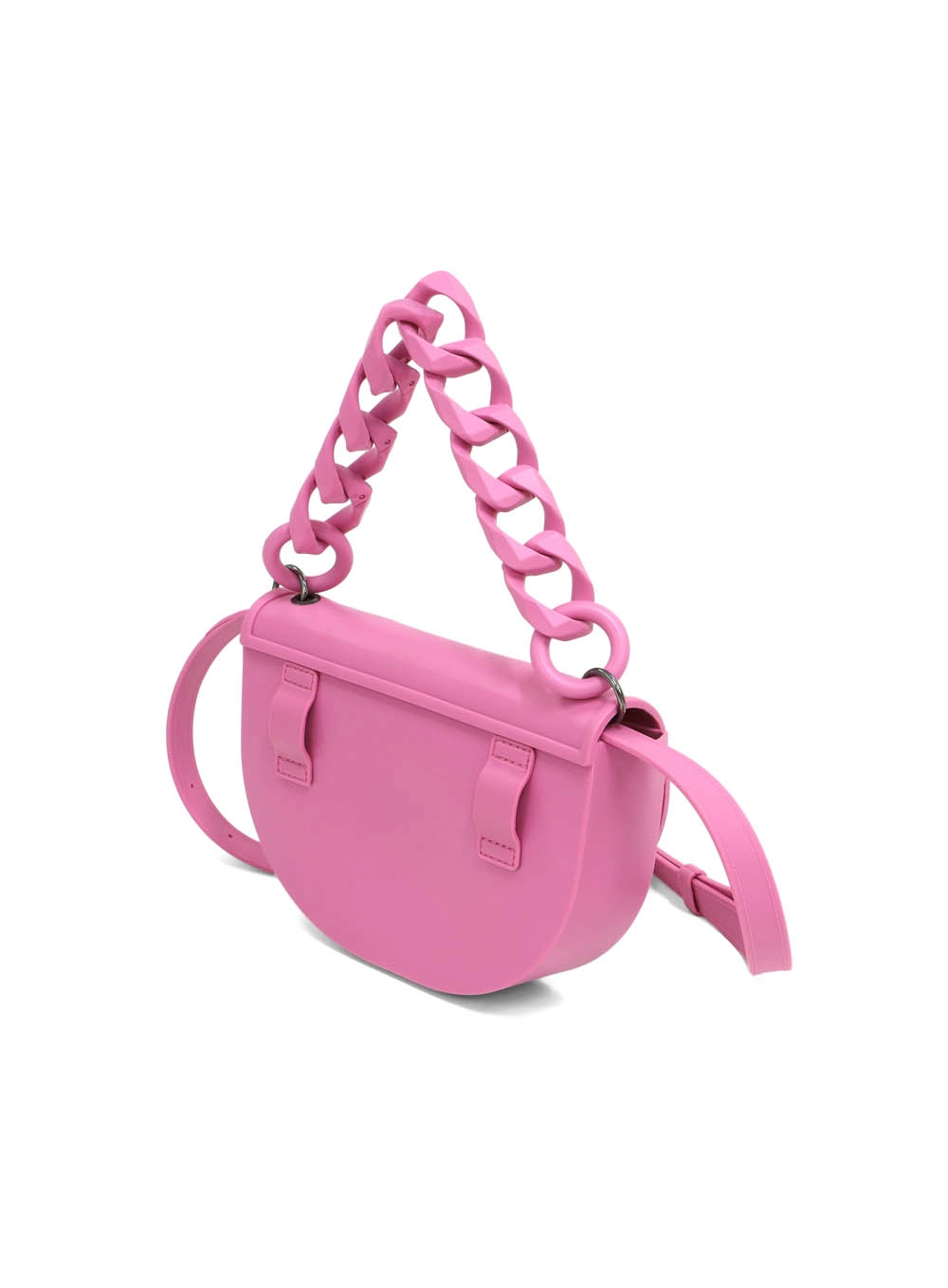 Bolsa Dubai Alça Dupla De Corrente Rosa