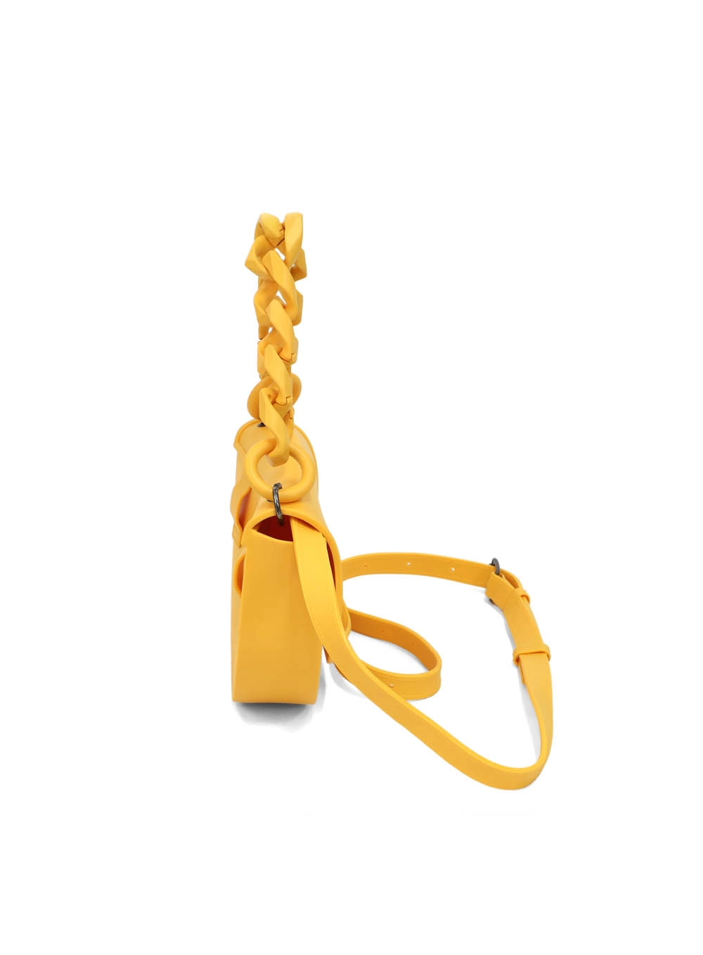 Bolsa Dubai Alça Dupla De Corrente Amarelo