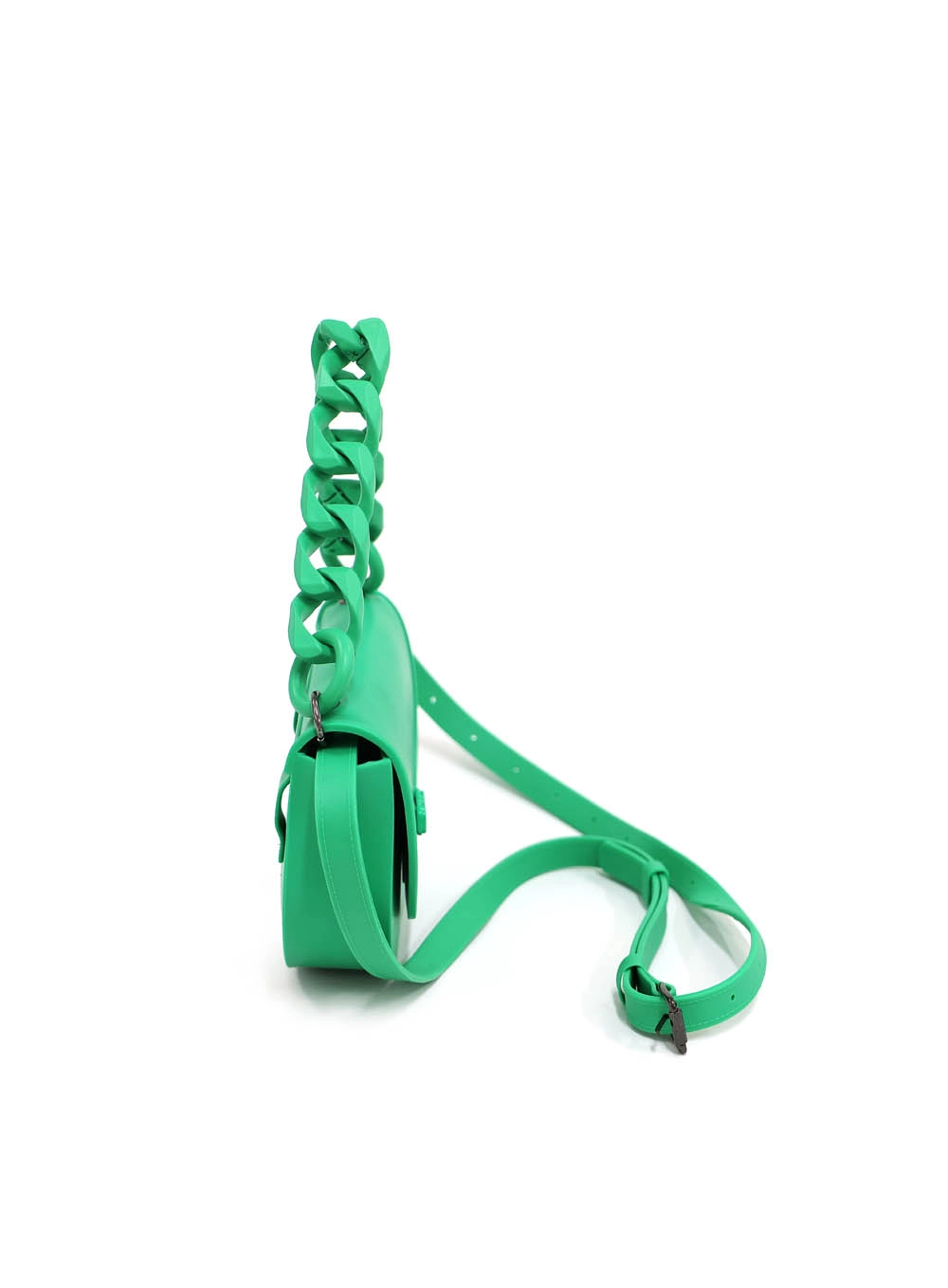Bolsa Dubai Alça Dupla De Corrente Verde Esmeralda