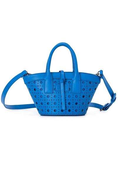 Bolsa Tote Renda Azul