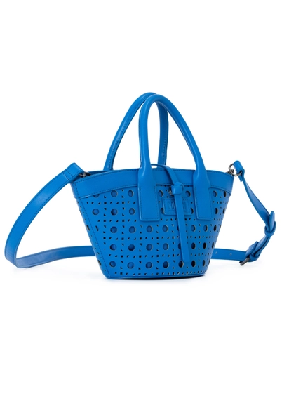 Bolsa Tote Renda Azul