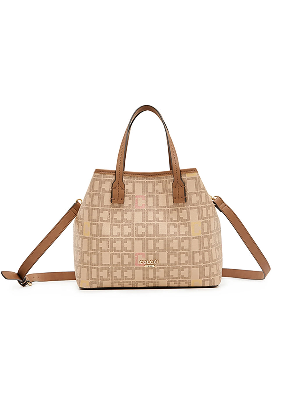 Bolsa Bucket Logomania Bege
