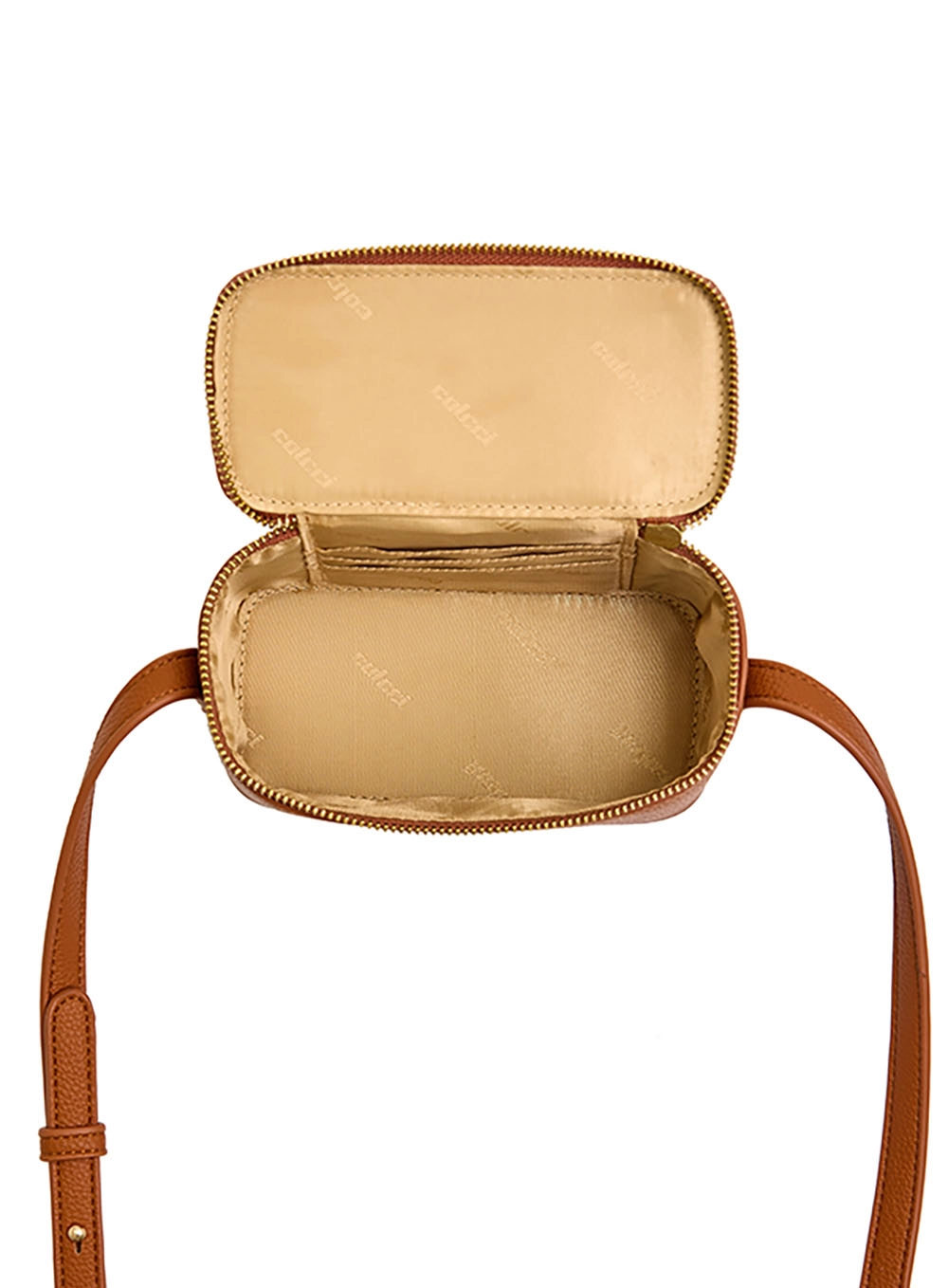 Bolsa Crossbody Box Floater Marrom