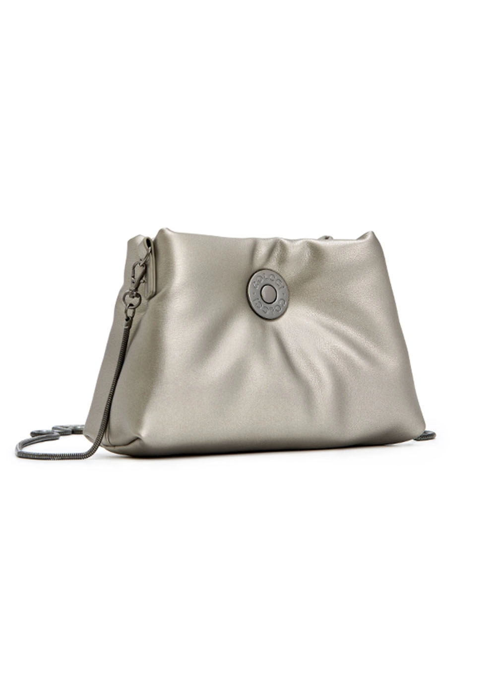 Bolsa Puffer Crossbody Pillow Prata
