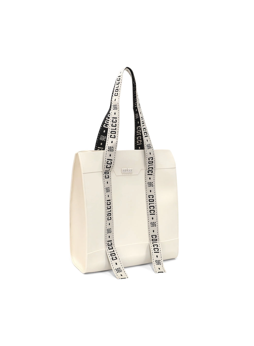 Bolsa Athenas Tote Alça Dupla Logomania Off Shell