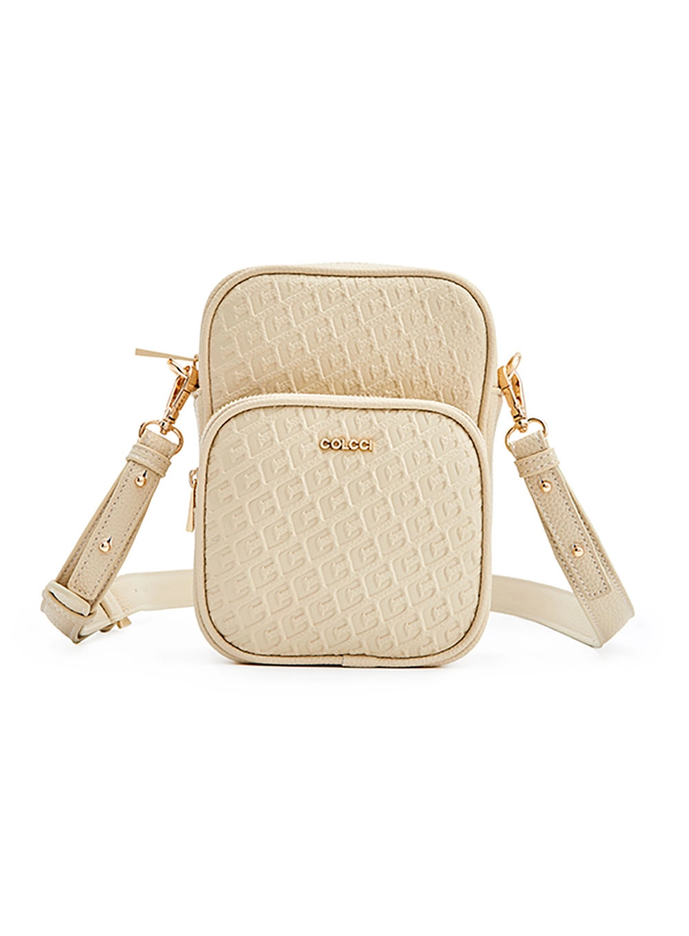 Bolsa Tiracolo Câmera Bag Com Monograma Bege