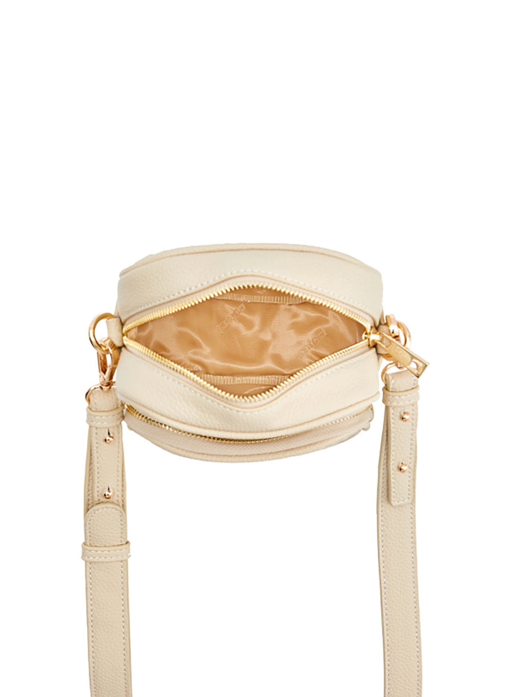Bolsa Tiracolo Câmera Bag Com Monograma Bege