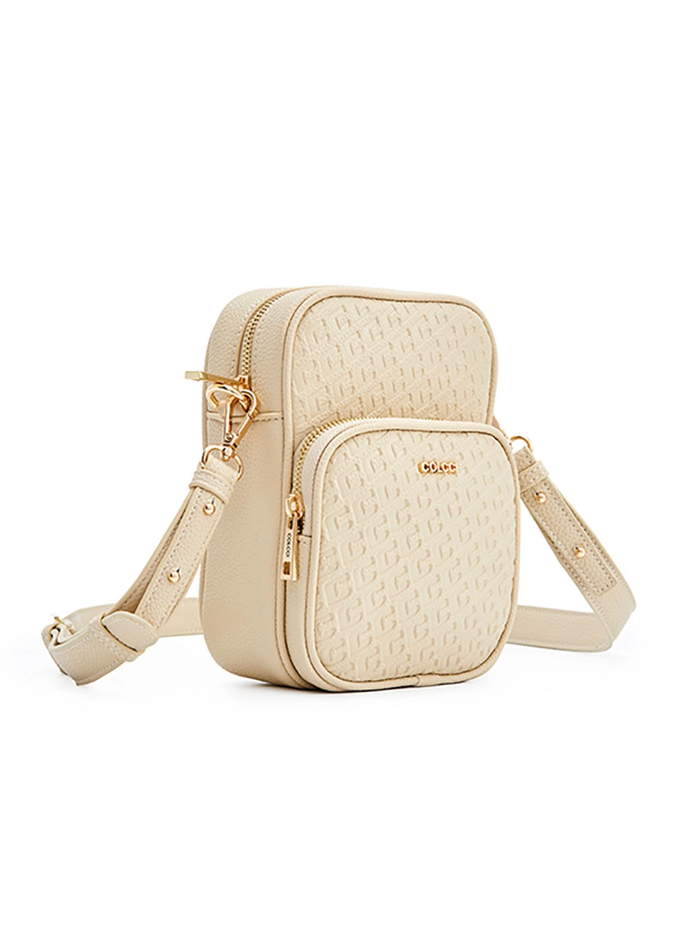 Bolsa Tiracolo Câmera Bag Com Monograma Bege