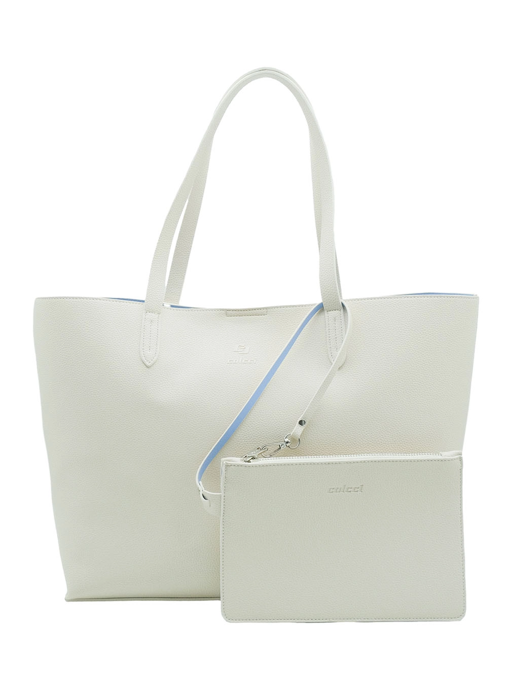 Bolsa Colcci Fem Shop Bag Mini Floate Off White