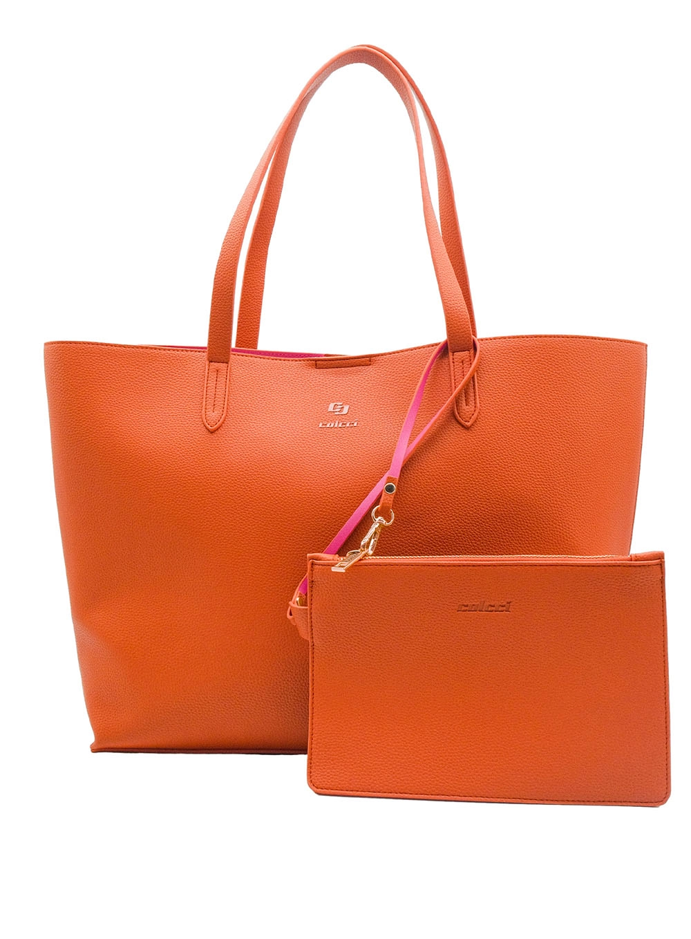 Bolsa Colcci Fem Shop Bag Mini Floate Laranja