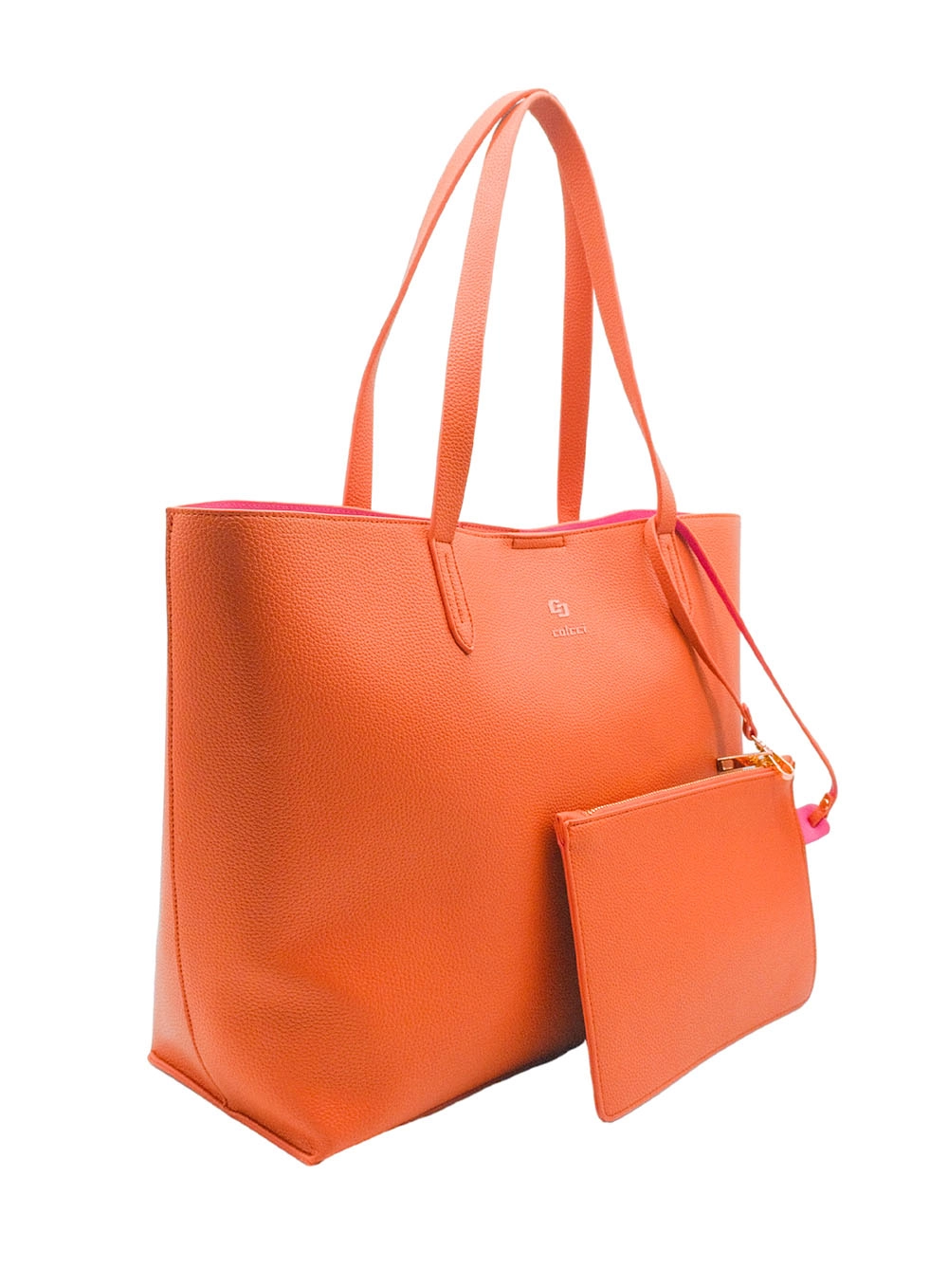 Bolsa Colcci Fem Shop Bag Mini Floate Laranja