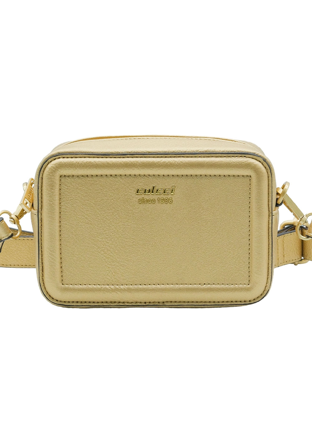Bolsa Colcci Fem Camera Bag Textura Ouro