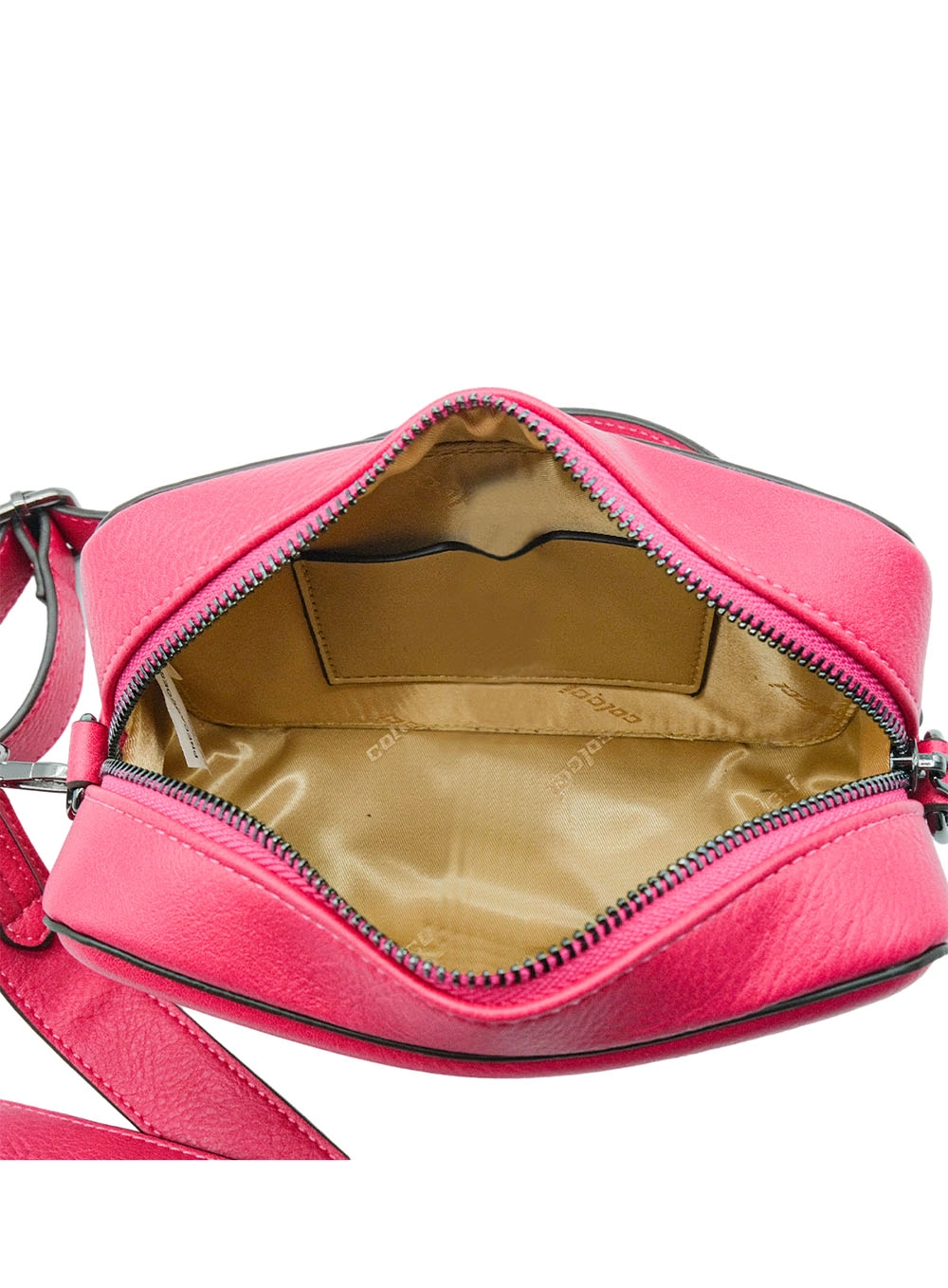 Bolsa Colcci Fem Camera Bag Textura Rosa