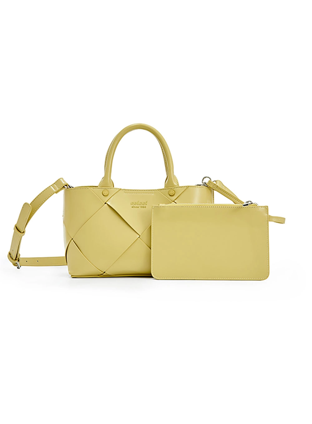 Bolsa Colcci Fem Tote Entrelaçado Box Amarelo Comish