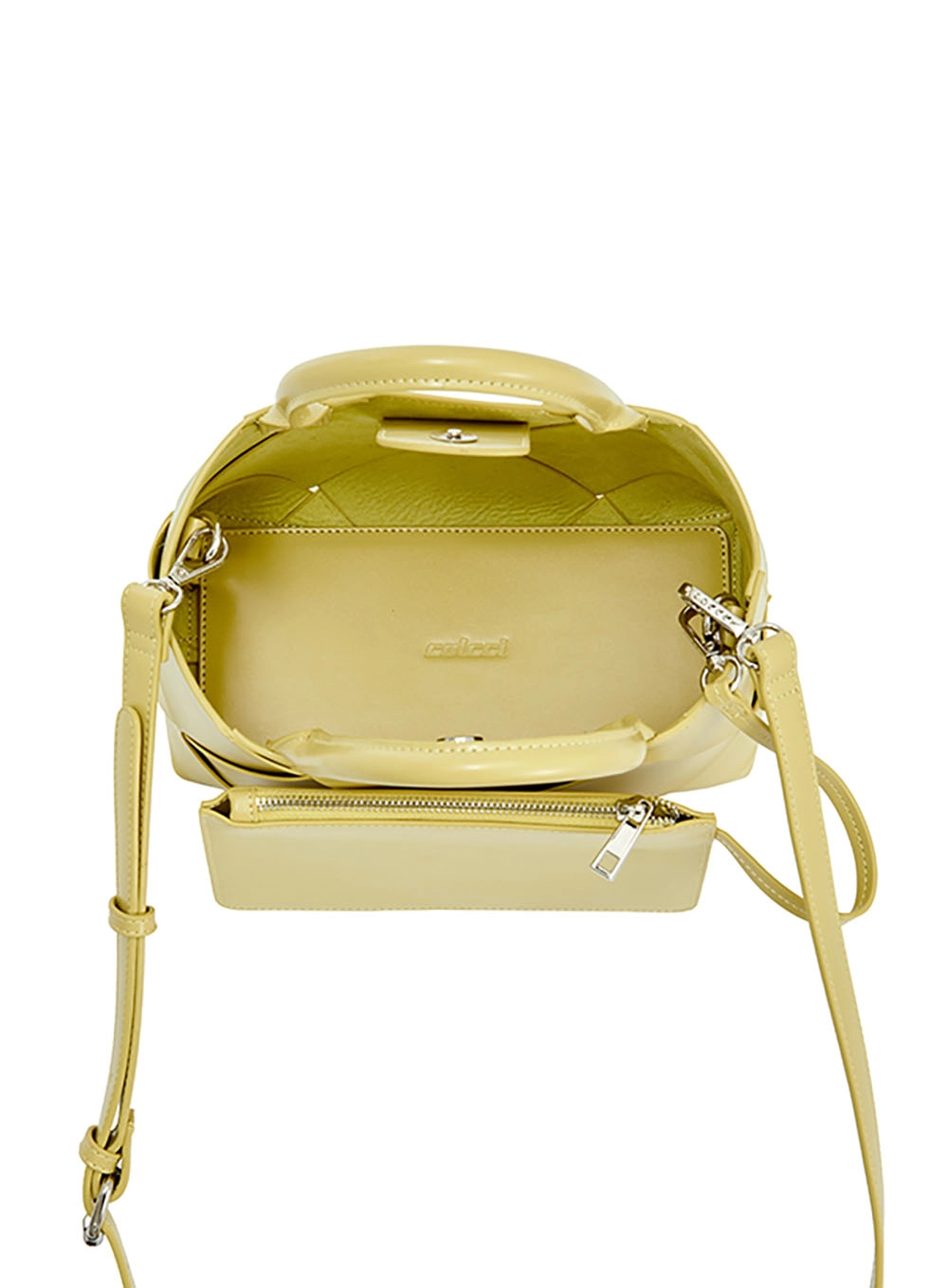 Bolsa Colcci Fem Tote Entrelaçado Box Amarelo Comish