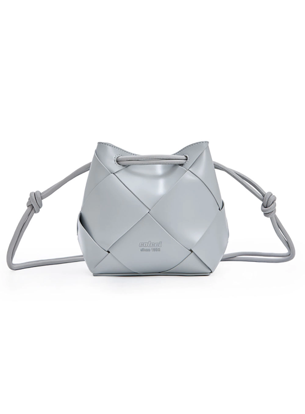 Bolsa Colcci Fem Bucket Entrelaçado Cinza