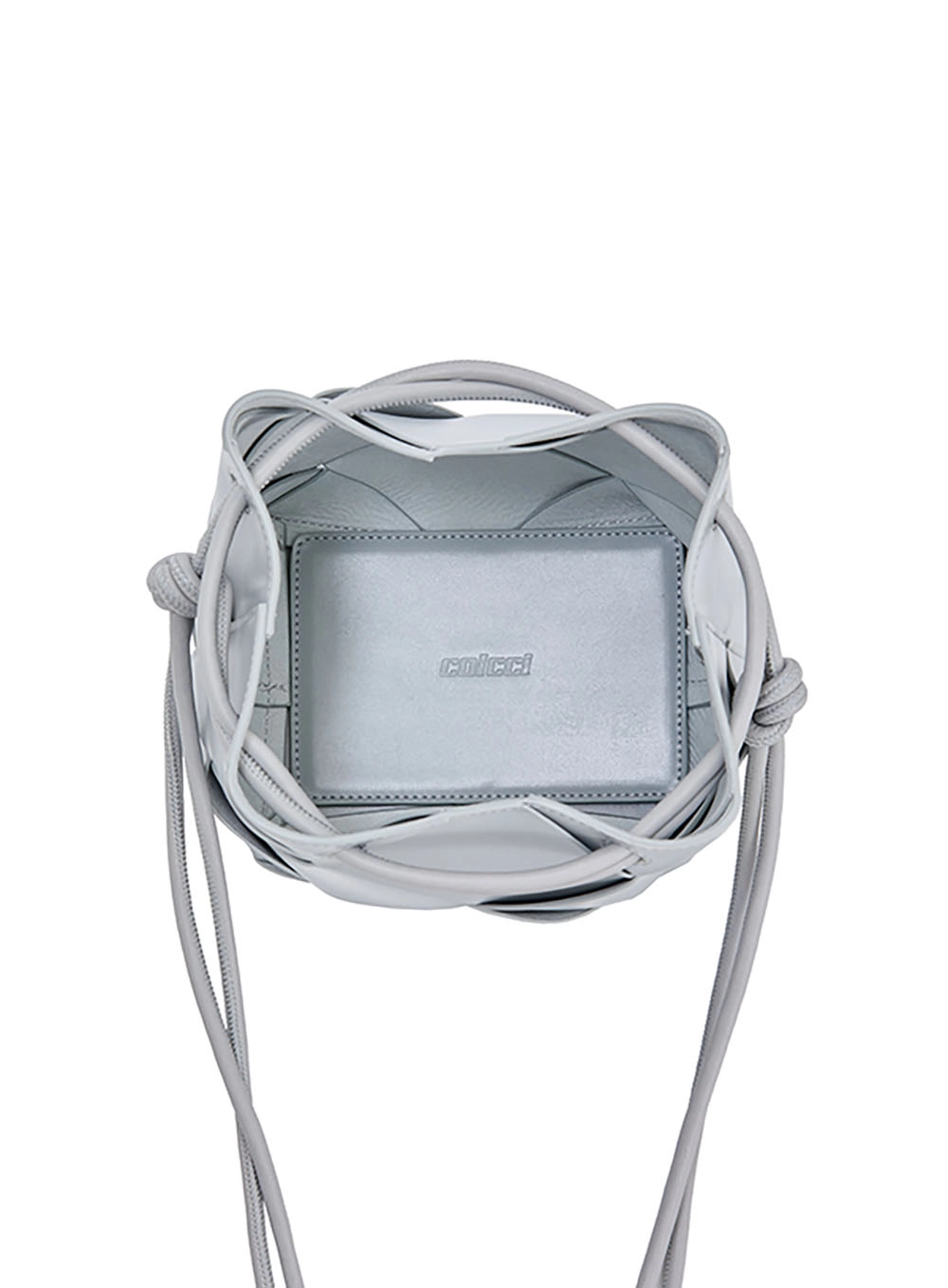 Bolsa Colcci Fem Bucket Entrelaçado Cinza