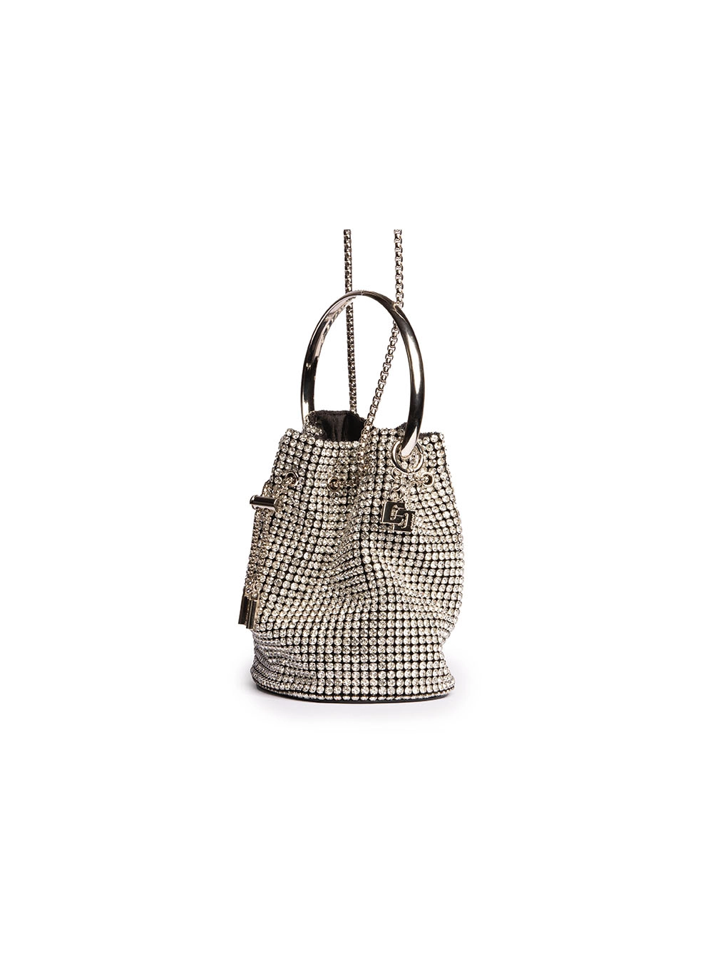 Bolsa Colcci Fem Bucket Argola Strass Cristal