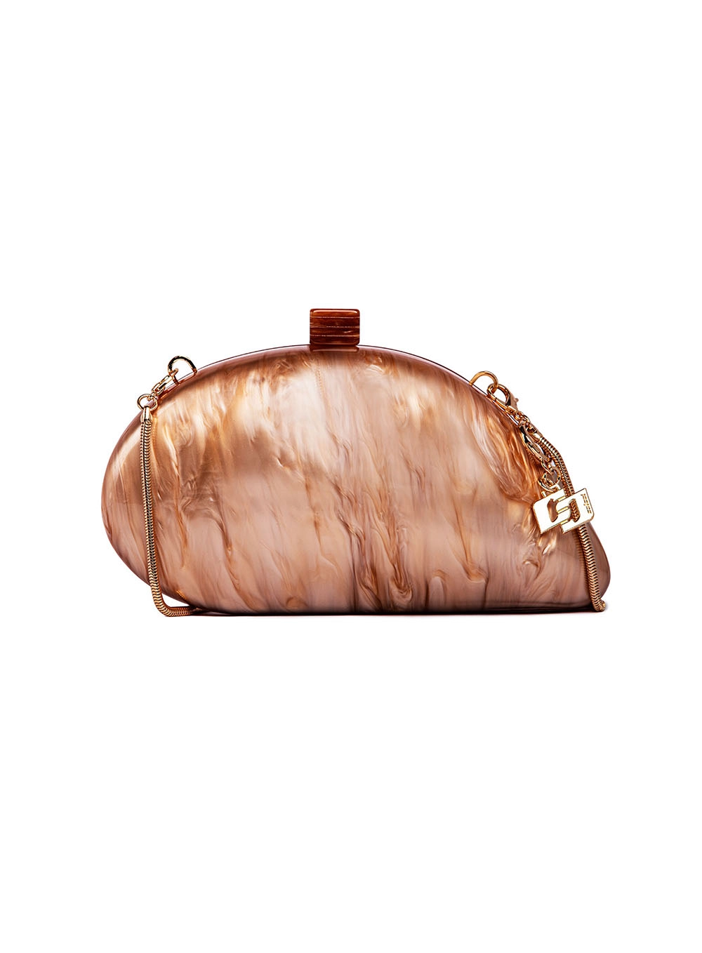 Bolsa Colcci Fem Clutch Shell Bege