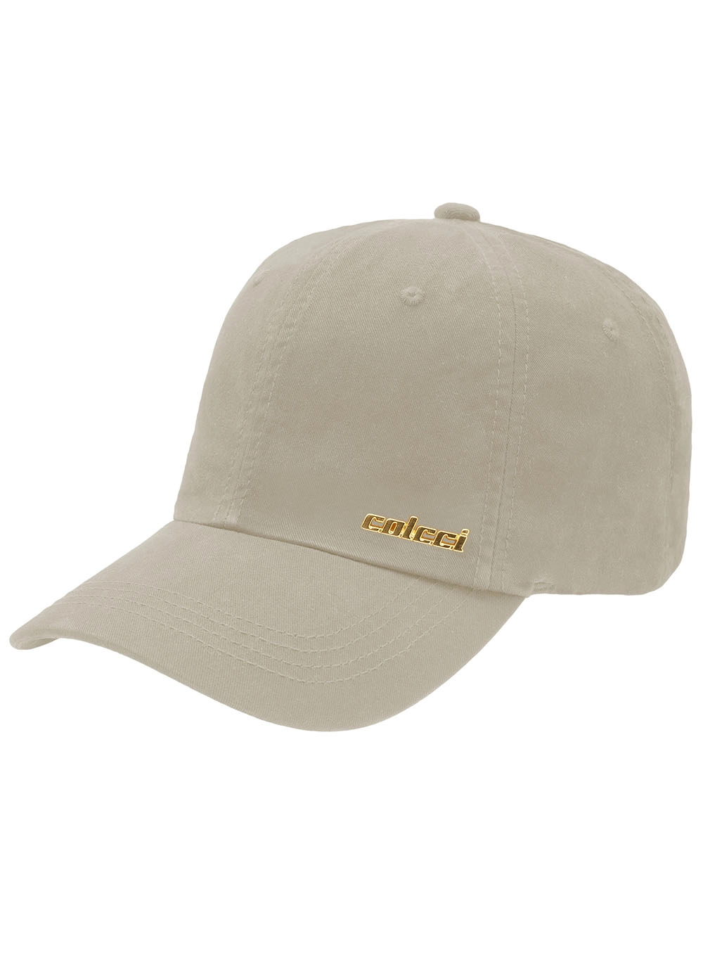 Bone Unissex Colcci Basico Placa Ouro Bege