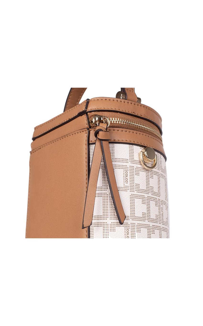 Bolsa Colcci Fem Bucket Monograma Branco