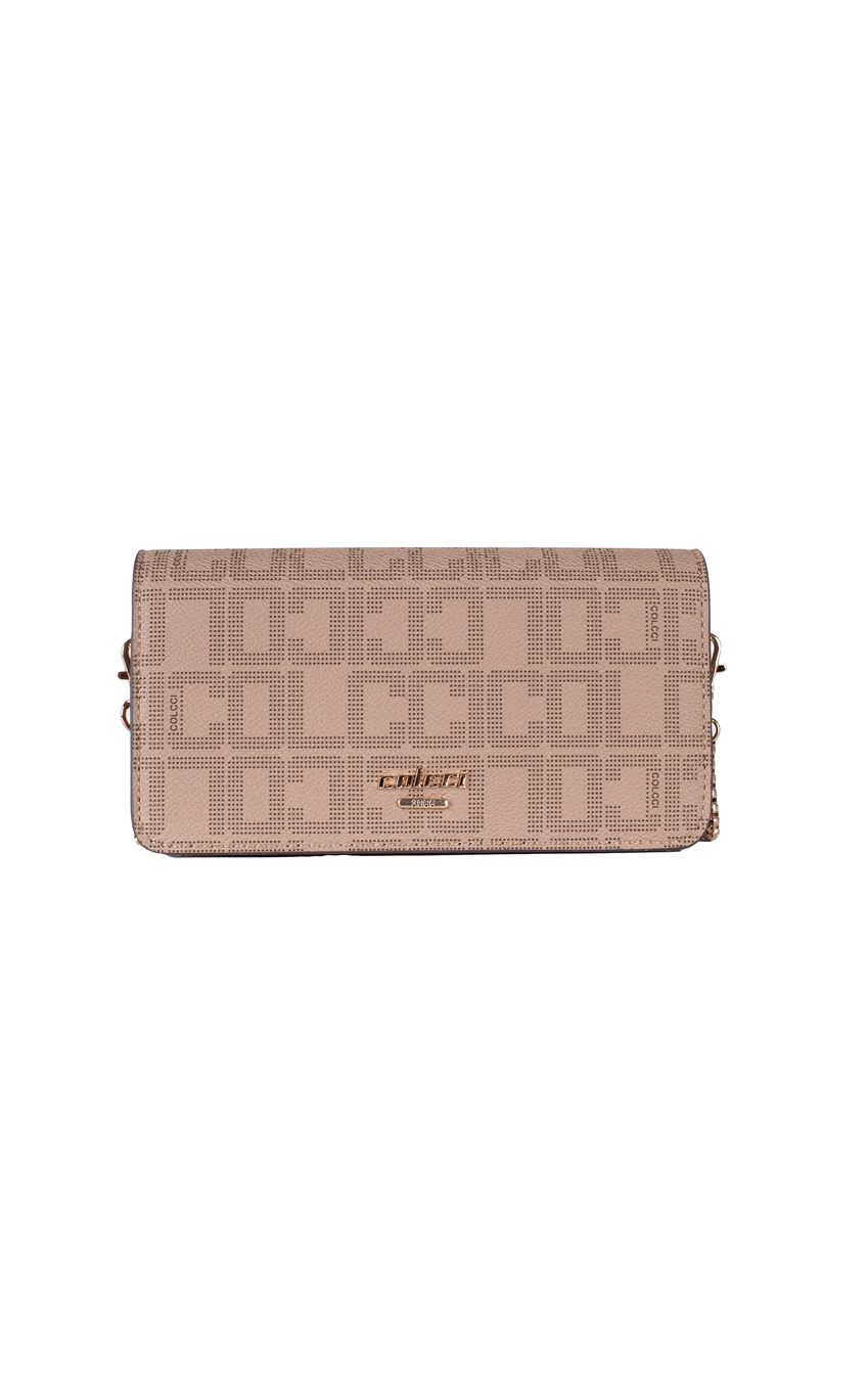 Bolsa Colcci Fem Crossbody Monograma Caramelo