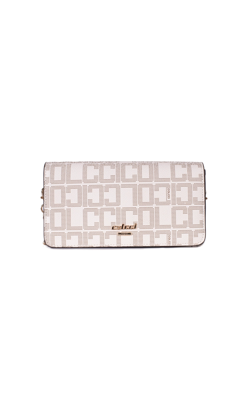 Bolsa Colcci Fem Crossbody Monograma Off White