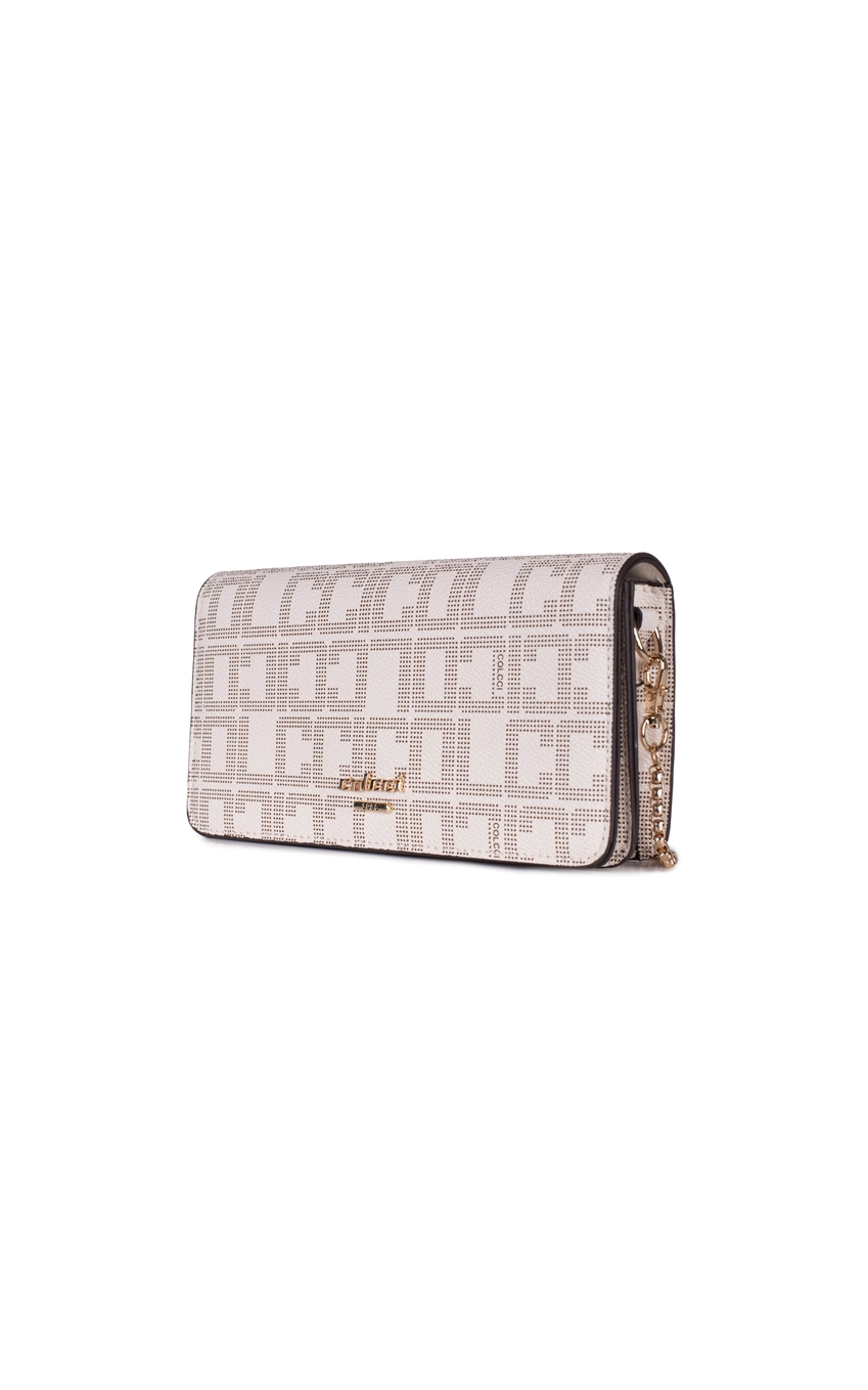 Bolsa Colcci Fem Crossbody Monograma Off White