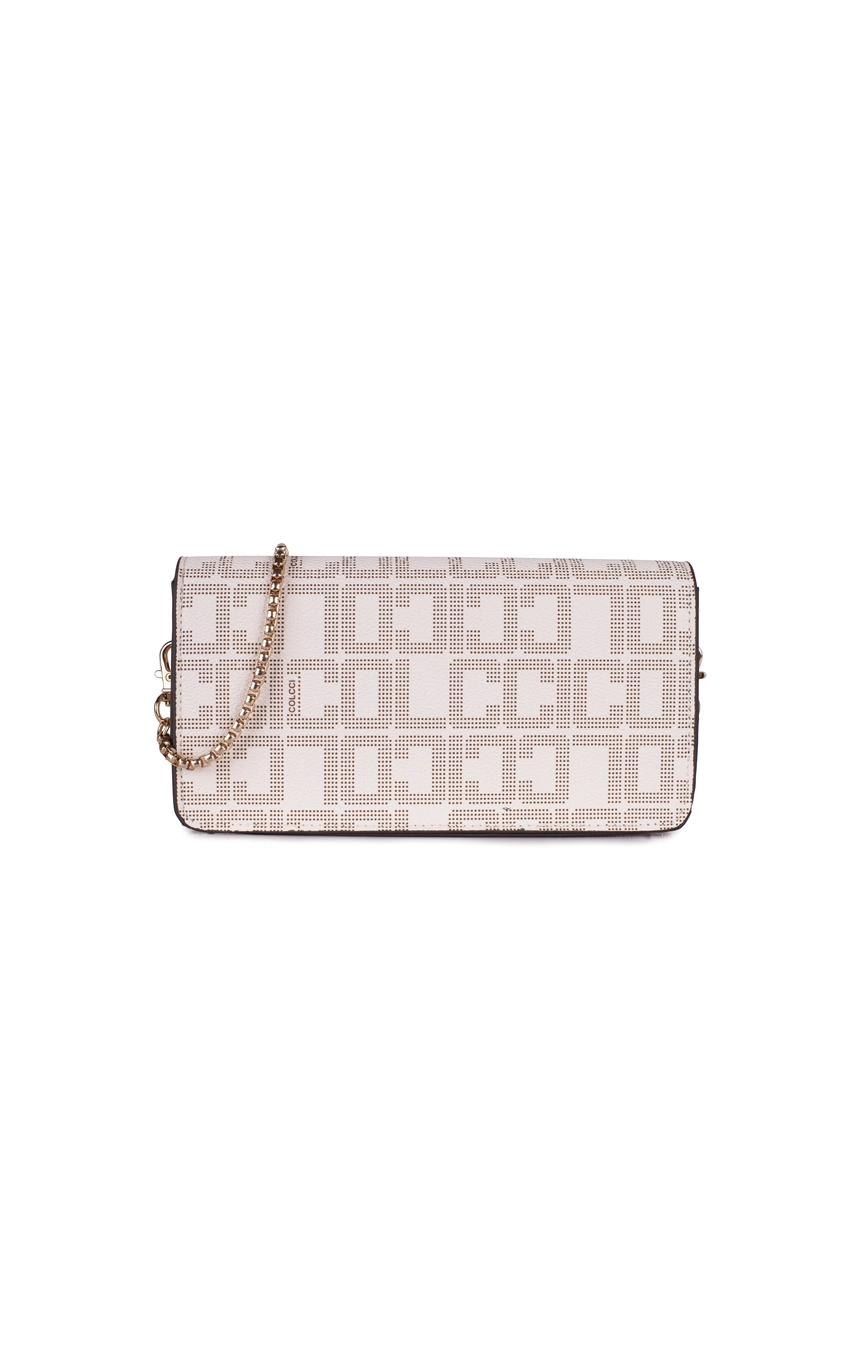 Bolsa Colcci Fem Crossbody Monograma Off White