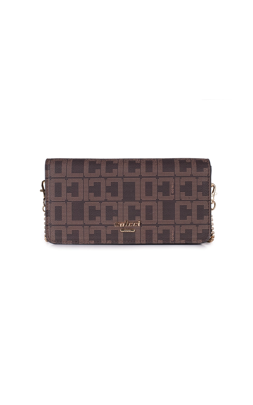 Bolsa Colcci Fem Crossbody Monograma Café