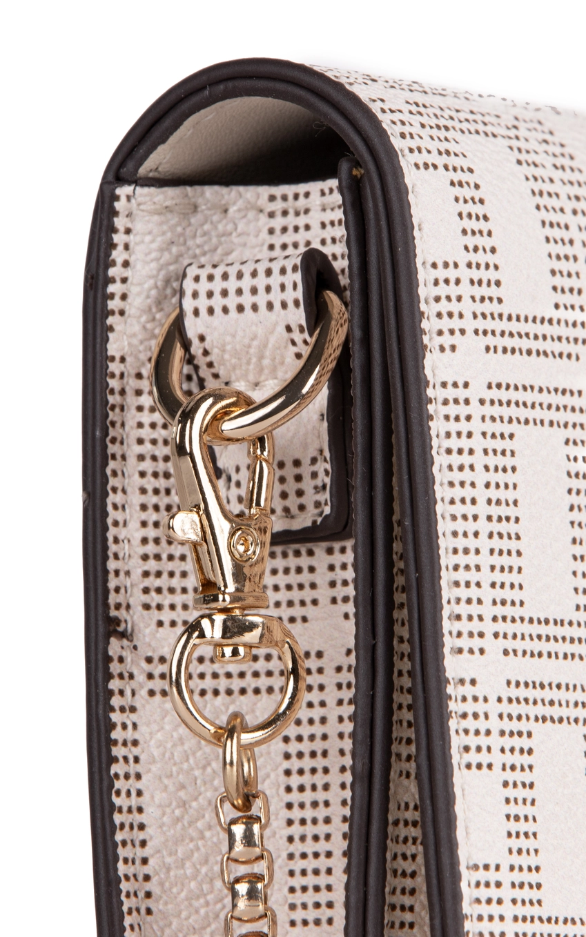 Bolsa Colcci Fem Crossbody Monograma Off White