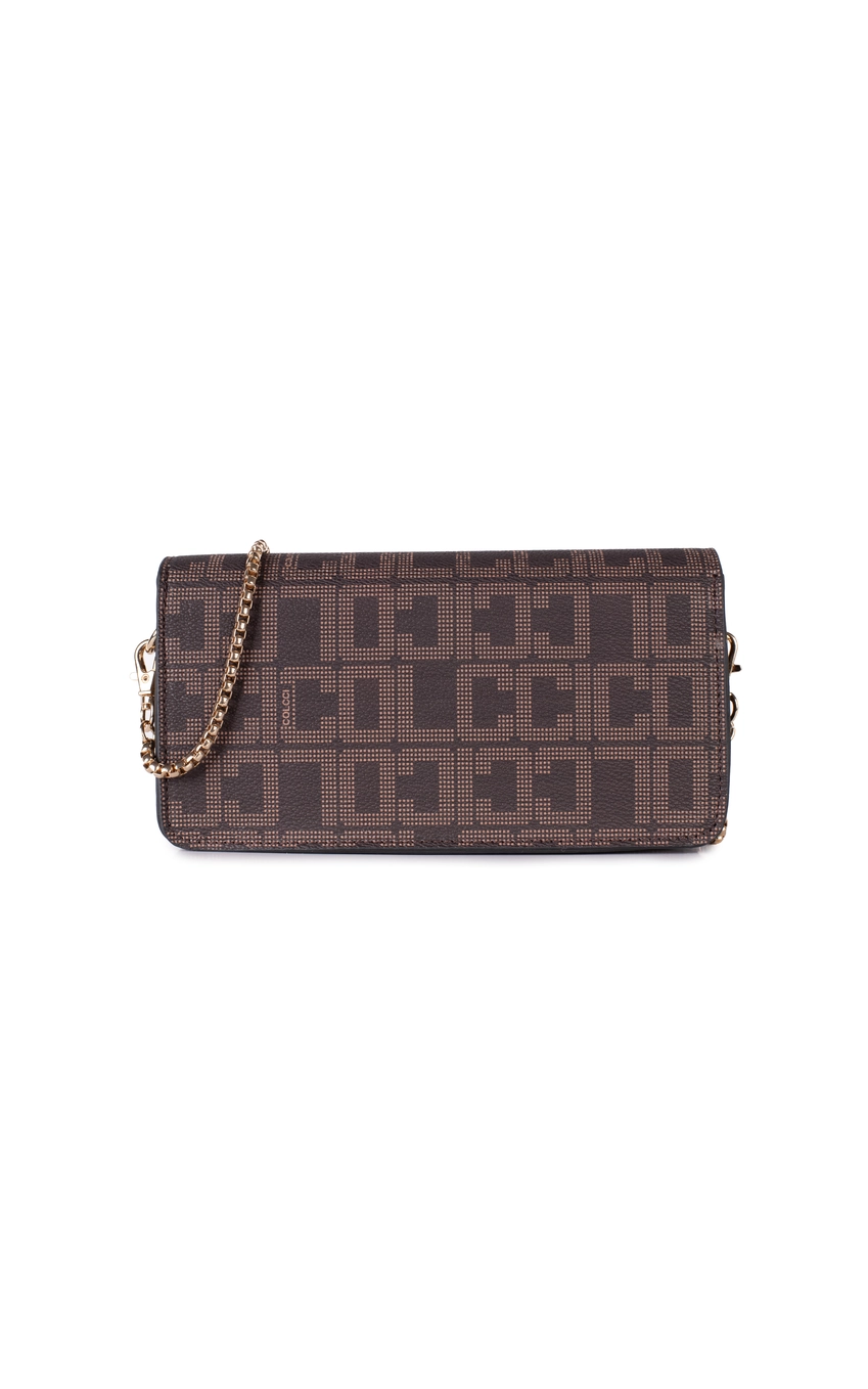 Bolsa Colcci Fem Crossbody Monograma Café