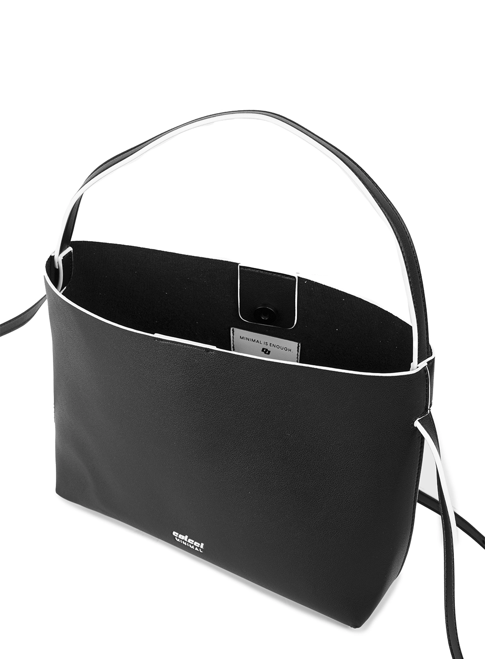 Bolsa Feminina Shopping Bag Minimal Preto