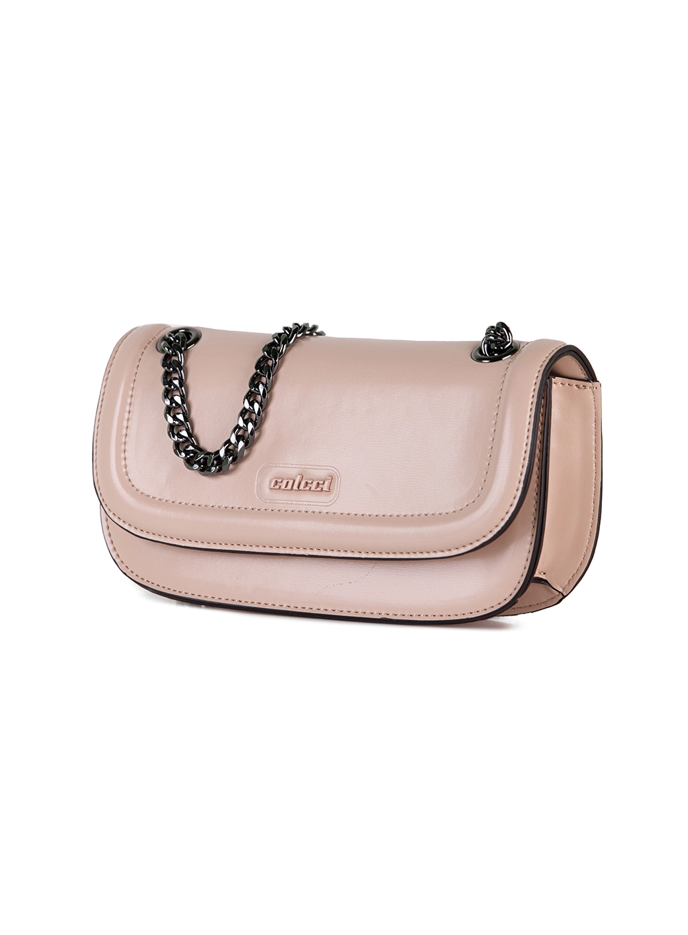 Bolsa Clutch Com Corrente Rosa