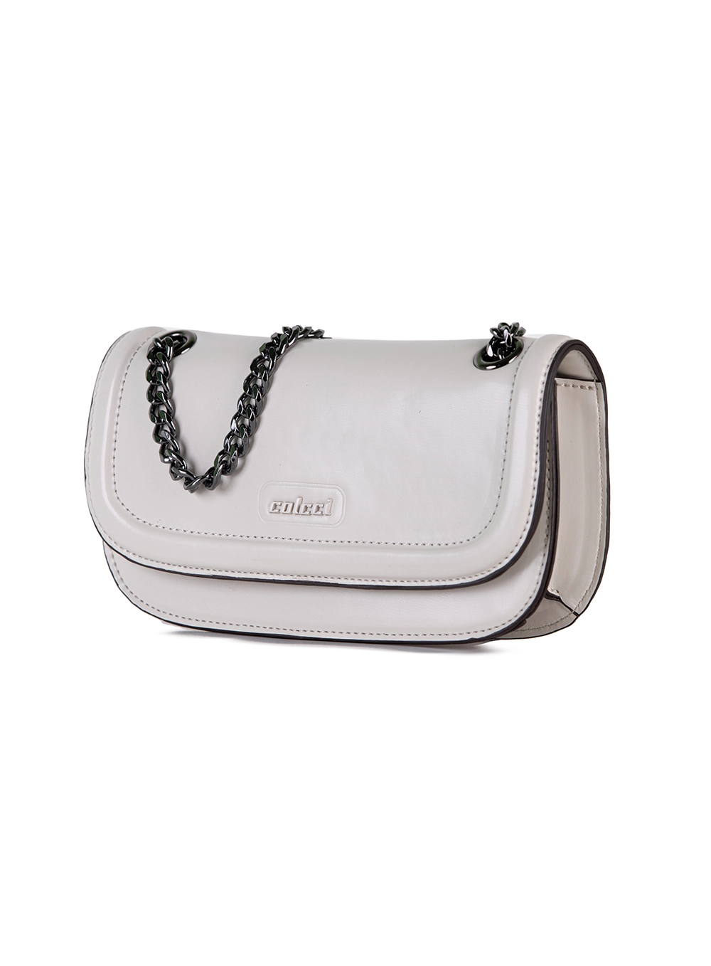 Bolsa Clutch Com Corrente Branco