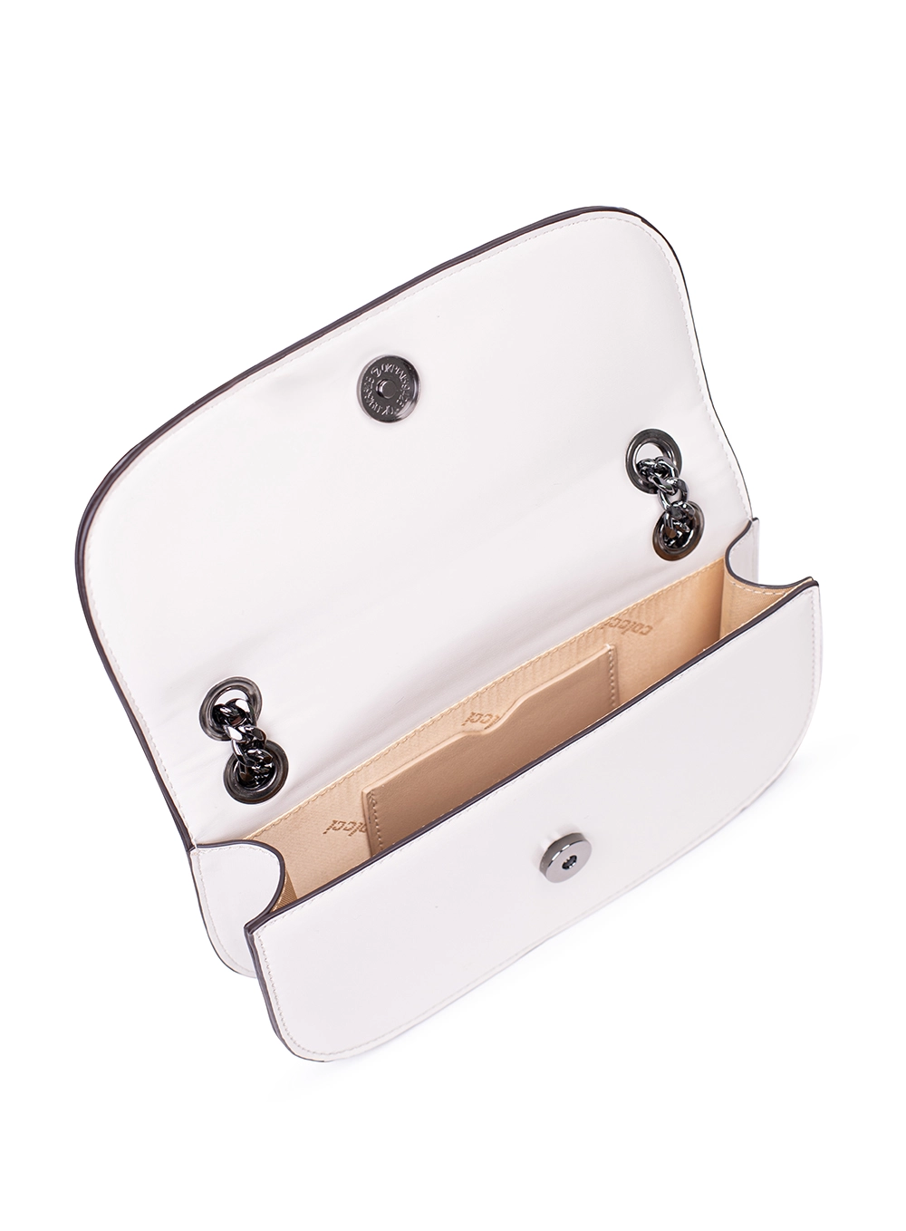Bolsa Clutch Com Corrente Branco