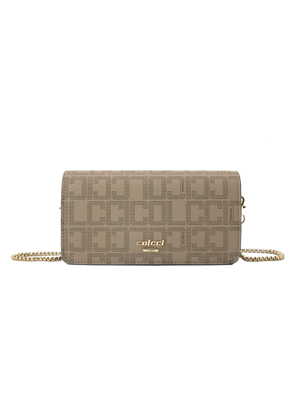 Carteira Colcci Fem Crossbody Monograma Caramelo