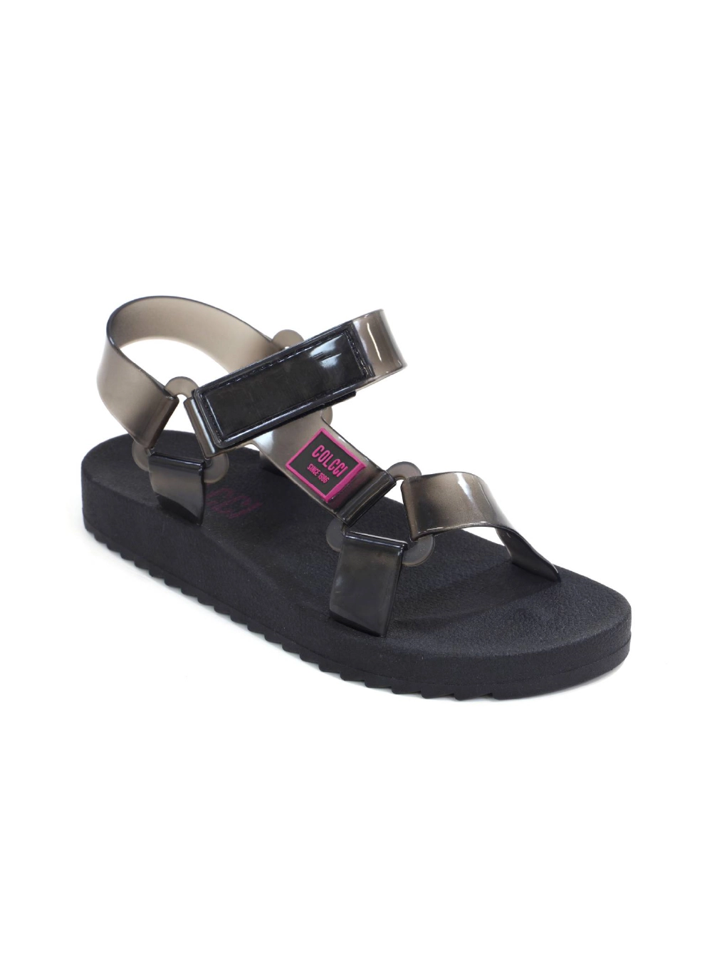 Sandalia Papete Charlie Rainbow Preto
