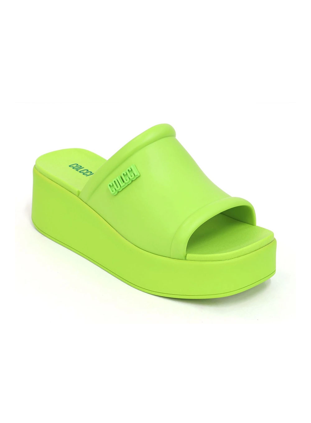 Sandalia Plataforma Rubber Cassie Verde