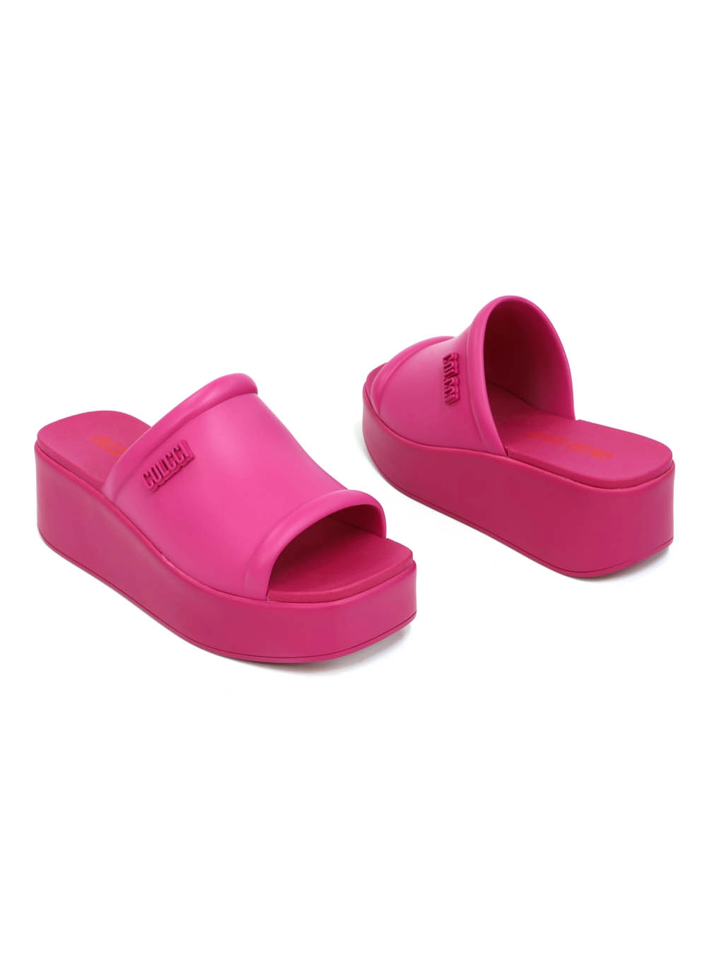Sandalia Plataforma Rubber Cassie Rosa