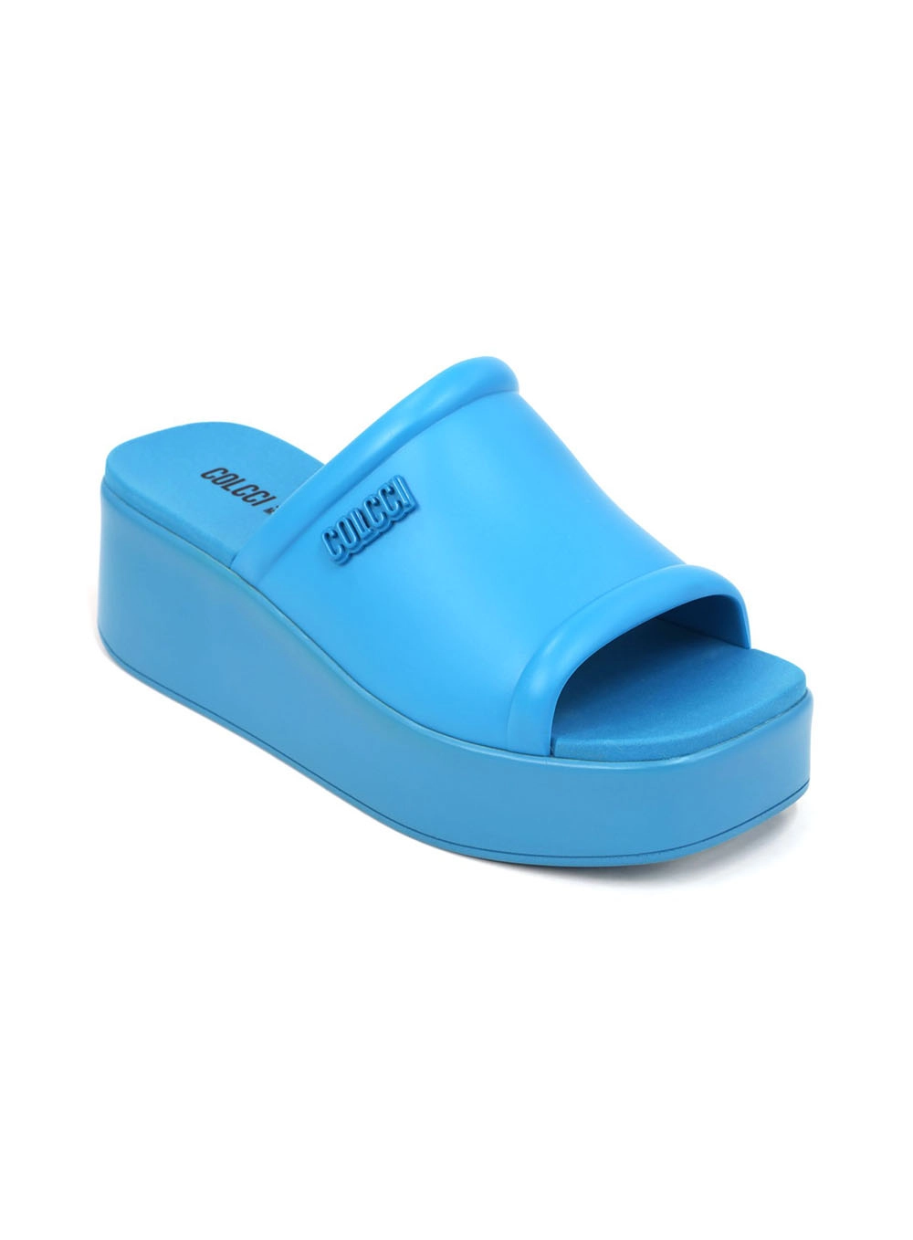 Sandalia Plataforma Rubber Cassie Azul