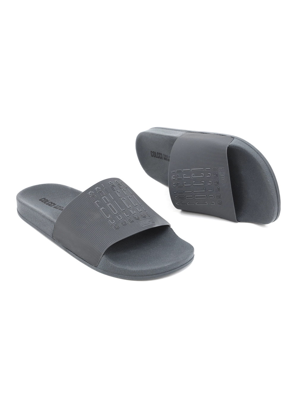Chinelo Slide Bianca Masculino Cinza