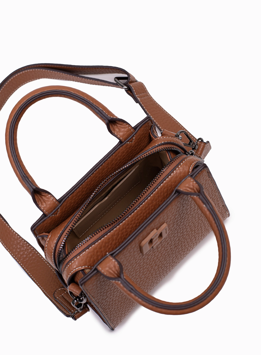 Bolsa Mini Tote Iconic Caramelo